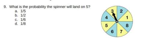 What is the probability the spinner will land on 5?