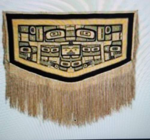 What is depicted above? a. chilkat blanket b. sioux blanket c. pueblo blanke
