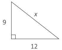 Solve for x in the diagram. a. 25  b. 37  c. 14  d. 15