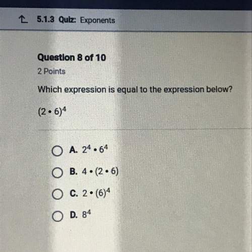 Which expression is equal to the expression below? (2 • 6)^ 4