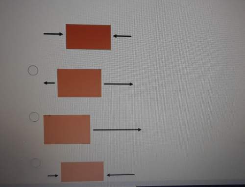 Which model below represents a box with balanced forces on the left and right?