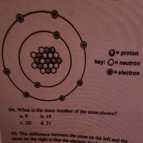 What is the mass number of the atom shown