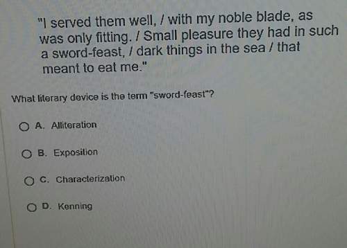 What literary device is the term sword-feast
