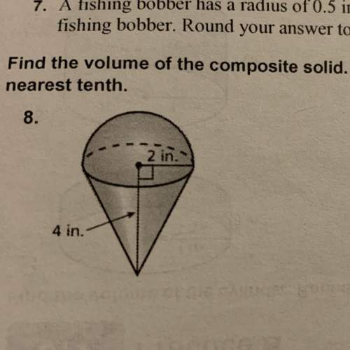 How do i find the volume? rounded to the nearest tenth