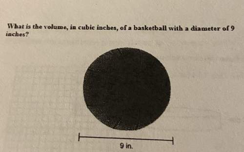What is the volume, in cubic inches, of a basketball with a diameter of 9 inches?