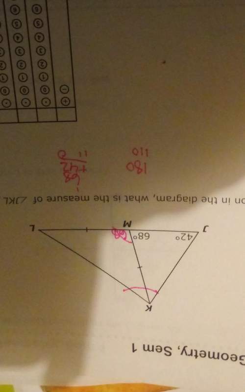 Sorry for the upside down image, but what is the measure of angle jkl, given the diagram?