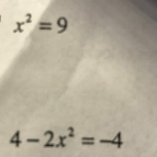 How do you solve these two using quadratic equations of the form ax^2+c=d and ax^2+bx+c=d?