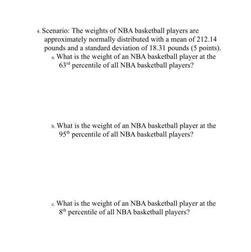 Determine the range of weights that represent the middle 95% of all nba basketball players.
