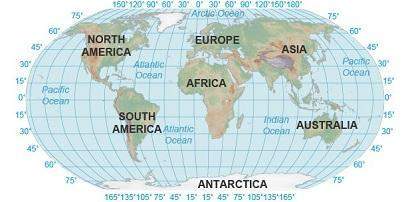 Where is the pacific ocean located?  only near 0° latitude on the prime meridian