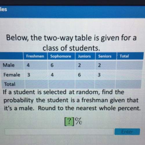 If a student is selected at random, find the probability the student is a freshman given that&lt;