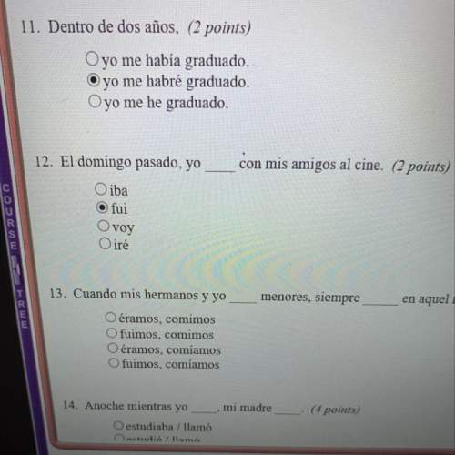 Am i correct on 11- these are spanish btw