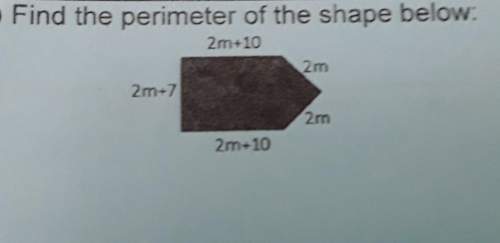Find the perimeter of the shape below
