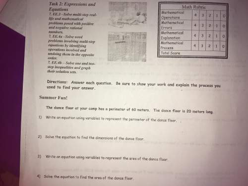 Ineed it today show all your work answer 1 , 2 ,3 and 4 for and i am gonna mark you as a brainlie