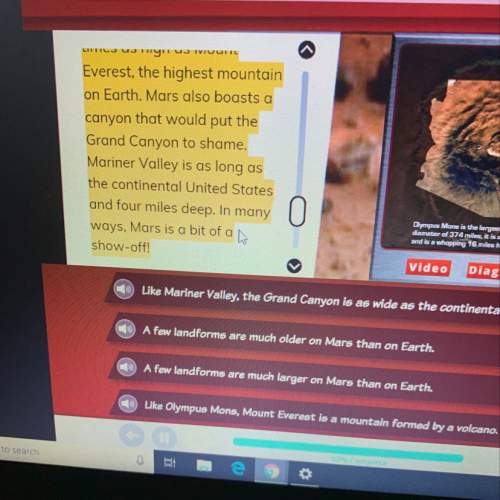 What conclusion can be drawn about the landform on earth and on mars