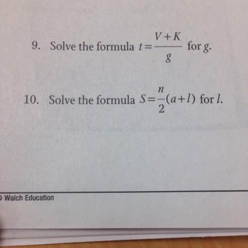 How do you solve he formulas for numbers 9 and 10?