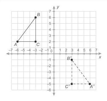 Triangle abc is congruent to triangle . which sequence of transformations could have bee