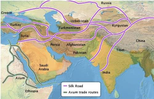 Examine the trade routes of the axum civilization and compare them to those of the silk road. what a