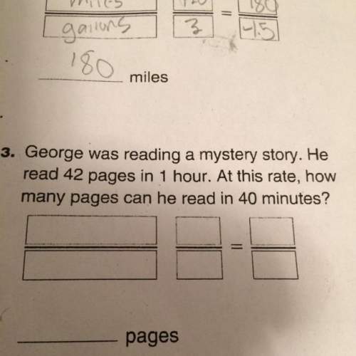 George was reading a mystery story. he read 42 pages in one hour. at this rate how many pages can he