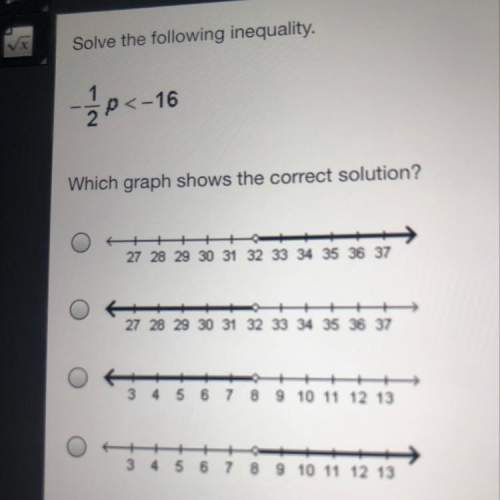 solve the following inequality -1/2 p &lt; -16
