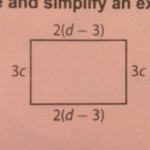 Write and simplify an expression for the perimeter of the figure