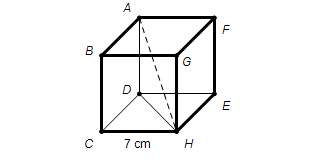 2. a cube is made up of six congruent square faces. find the length of the inner diagonal of the cub