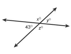 What is the measure of angle z in this figure?  enter your answer in the box.