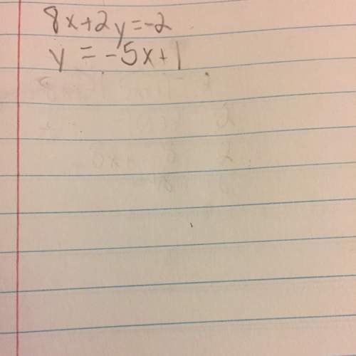 8x+2y=-2 y=-5x+1 solve for x and y