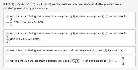 Image attached if a(1, 1), b(5, 4), c(10, 3), and d(6, 0) are the vertices of a quadrila