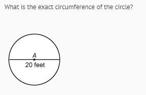 What is the exact circumference of this circle?