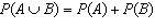 Timed which of the following formulas is used to calculate the probability of mutually exclusi