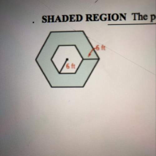 The polygons are regular polygons. find the area of the shaded region.