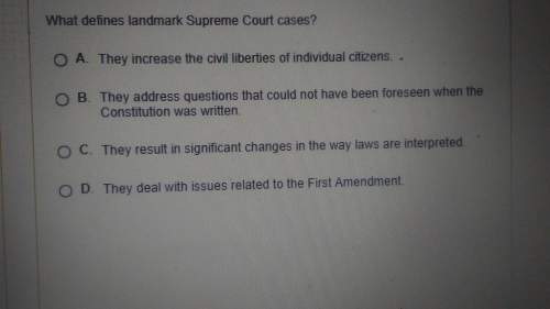 What defines landmark supreme court cases