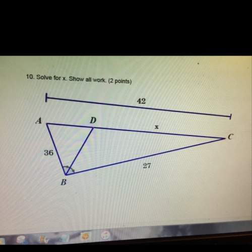Quick question. solve for x. show all work