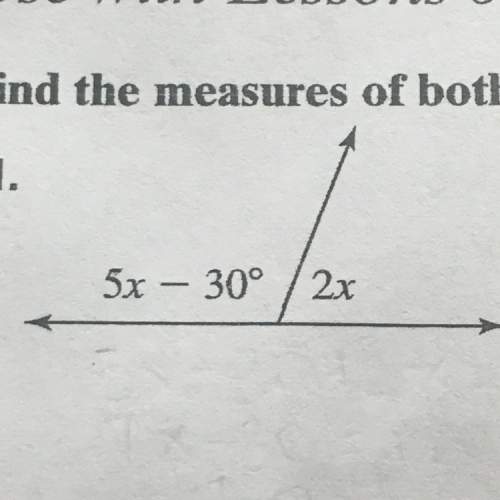 Ineed to find the measures of both angles in each diagram.