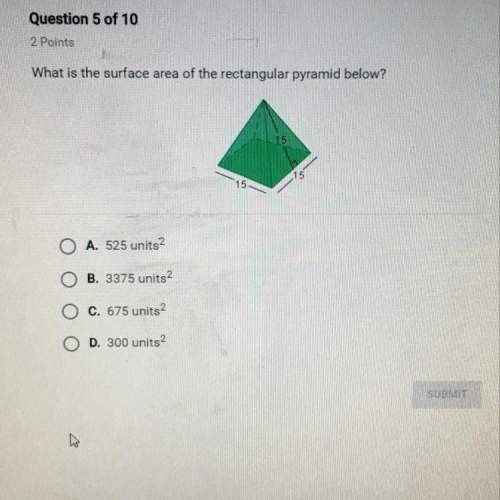 What is the surface area of the rectangular pyramid below