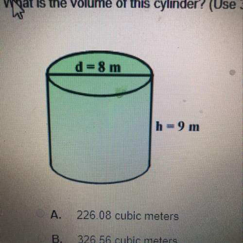 Asap! giving brainliest!  what is the volume of this cylinder? (use 3.14 for pi)