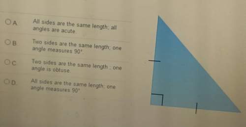 Which best describes this triangle? click to see answers and angle