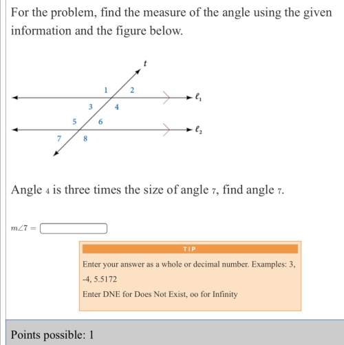 Find the measure of the angle and explain step by step