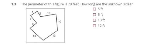 The perimeter of this figure is 70 feet. how long are the unknown sides?