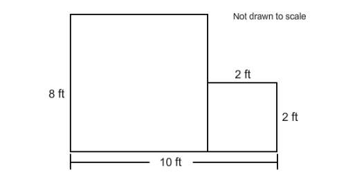 What is the perimeter of the figure shown?  84 ft 22 ft 30 ft 36 ft