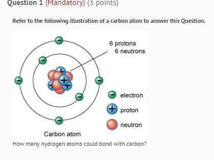 How many hydrogen atoms could bond with carbon?