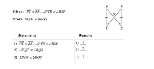 8. complete the steps of the proof shown below.
