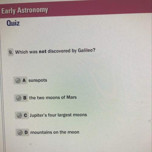 Which was not discovered by galileo