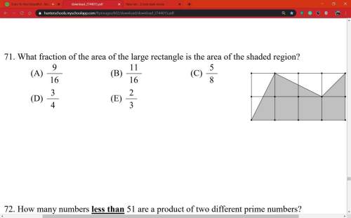 What fraction of the area of the large rectangle is the area of the shaded region?  (a) 9/16 (