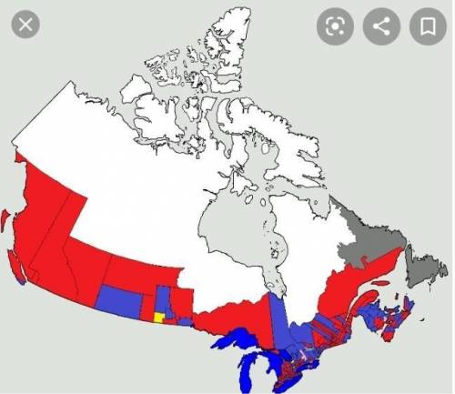 What is the difference in Canadian Map 1896 and 2020?