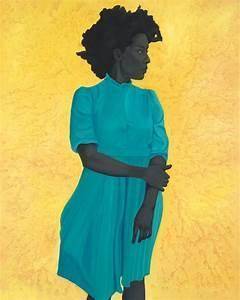 How does Amy Sherald usually paint her backgrounds?