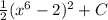 \frac{1}{2}(x^6-2)^2+C