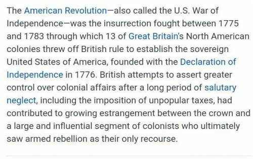 What was different about the American revolution ?