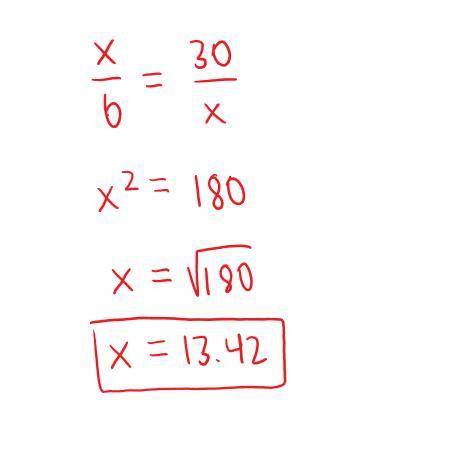 Find the geometric mean between 6 and 30. Round answer to 2 decimal places.