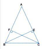 BE and CE are twoequal alltitudes of triangle ABC using RHS congurence rule prove that triangle ABC